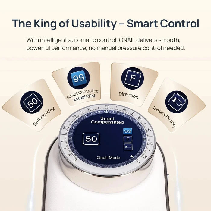 O NAIL AI Smart Pro Set — LED UV Lamp + 50K Drill (Single Handpiece), White Tools O NAIL