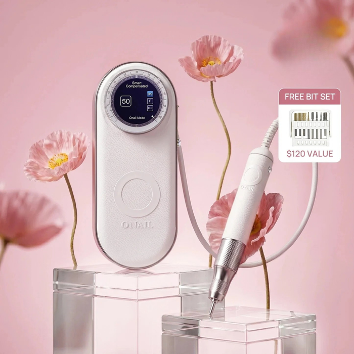 O NAIL AI Precision Portable Nail Drill Pro Max White – 50k RPM (single handpiece) Drill machine O NAIL