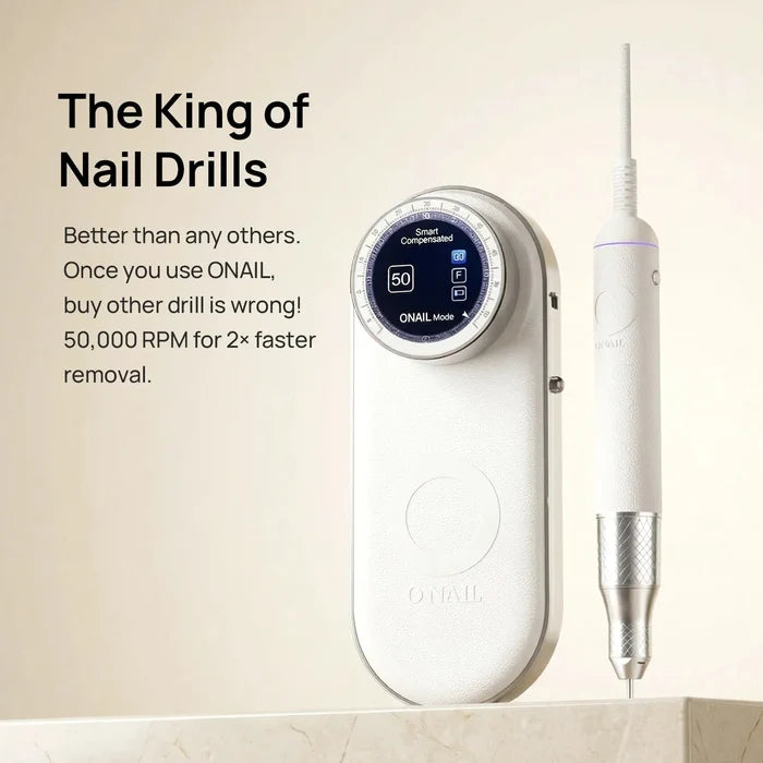 O NAIL AI Smart Pro Set — LED UV Lamp + 50K Drill (Single Handpiece), White Tools O NAIL