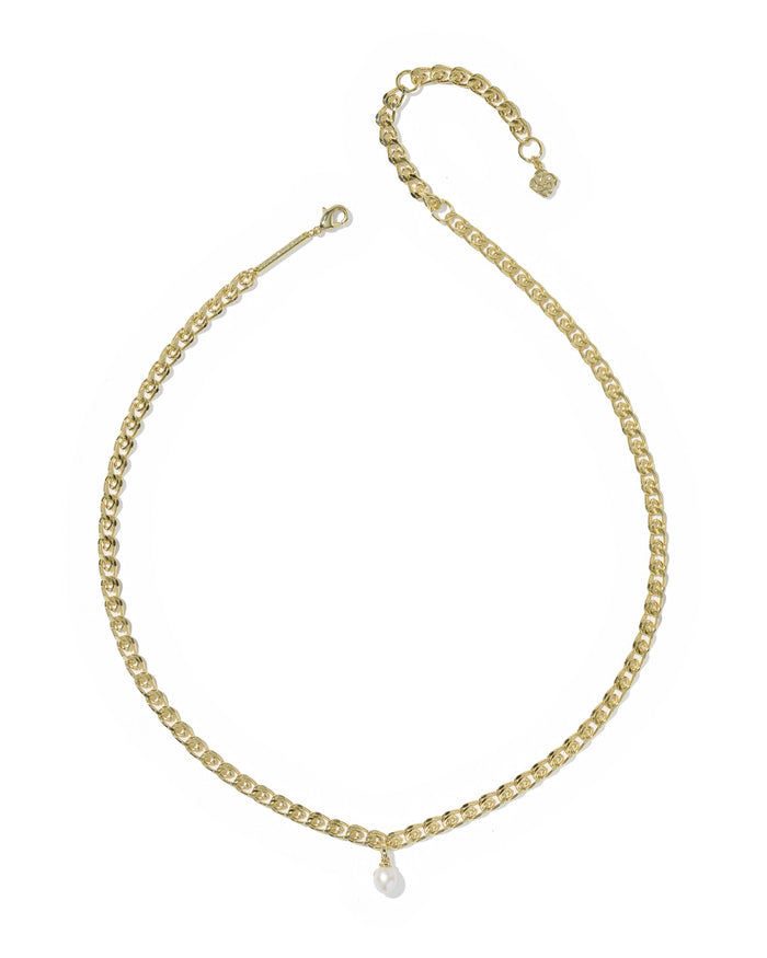 Oakland Pearl Chain Necklace Gold Freshwater Cultured Pearl
