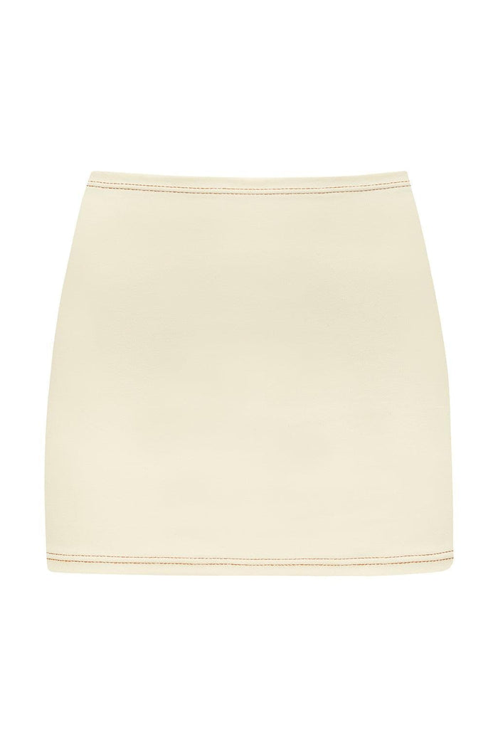 Montce - Oat Terracotta Binded Micro Skirt -