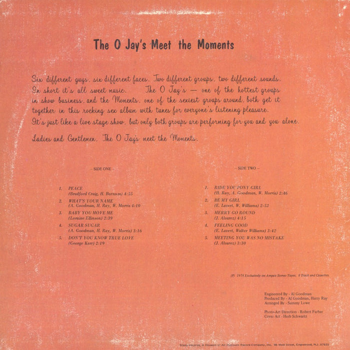 O'Jays Meet The Moments (1st, US Press)