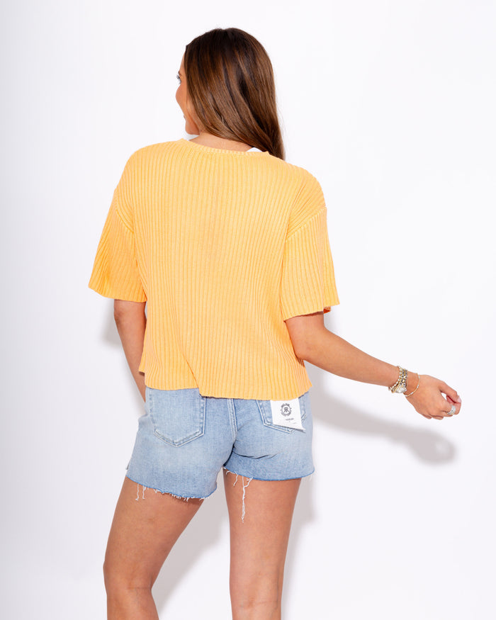 One Button Half Sleeve Cardigan
