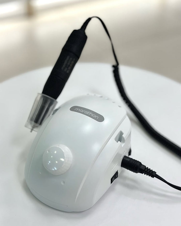 Open box (see description) Saeyang Marathon Champion 3 White + H37L1 35k RPM — Original E-File Nail Drill Machine Drill machine Saeyang