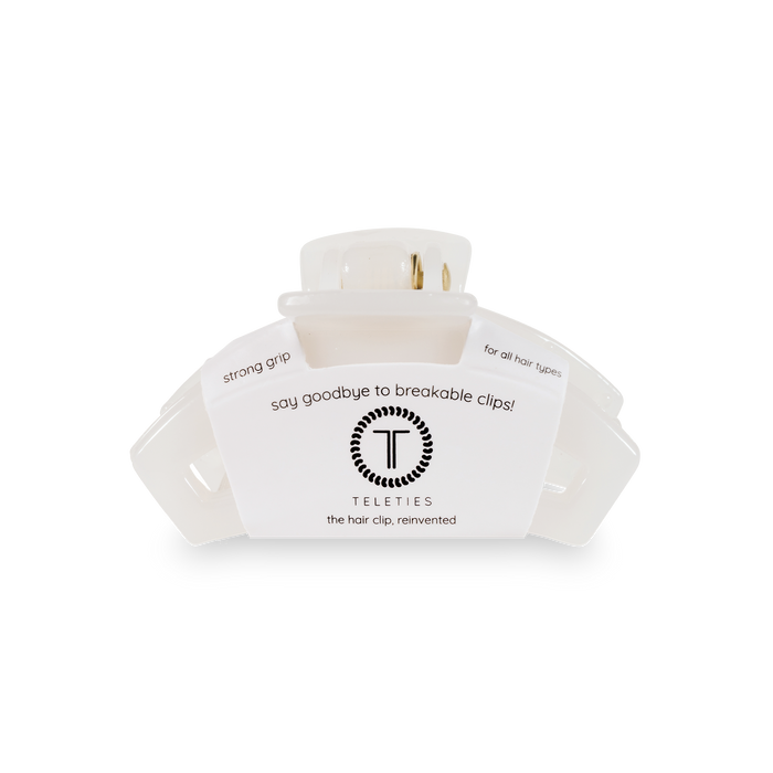 Open Hair Clip | Tiny | Coconut White