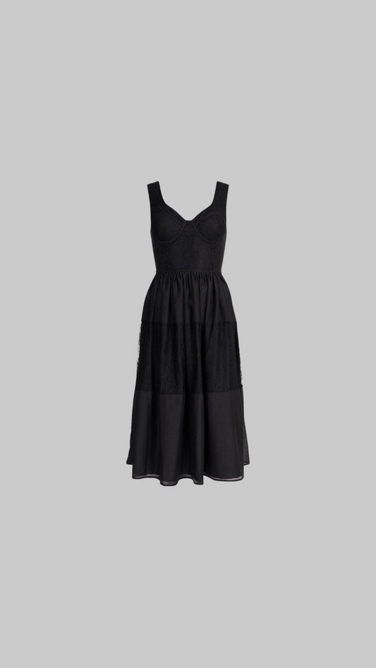 Organza Midi Lace Dress