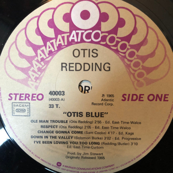 Otis Blue / Otis Redding Sings Soul (1980s French Press)