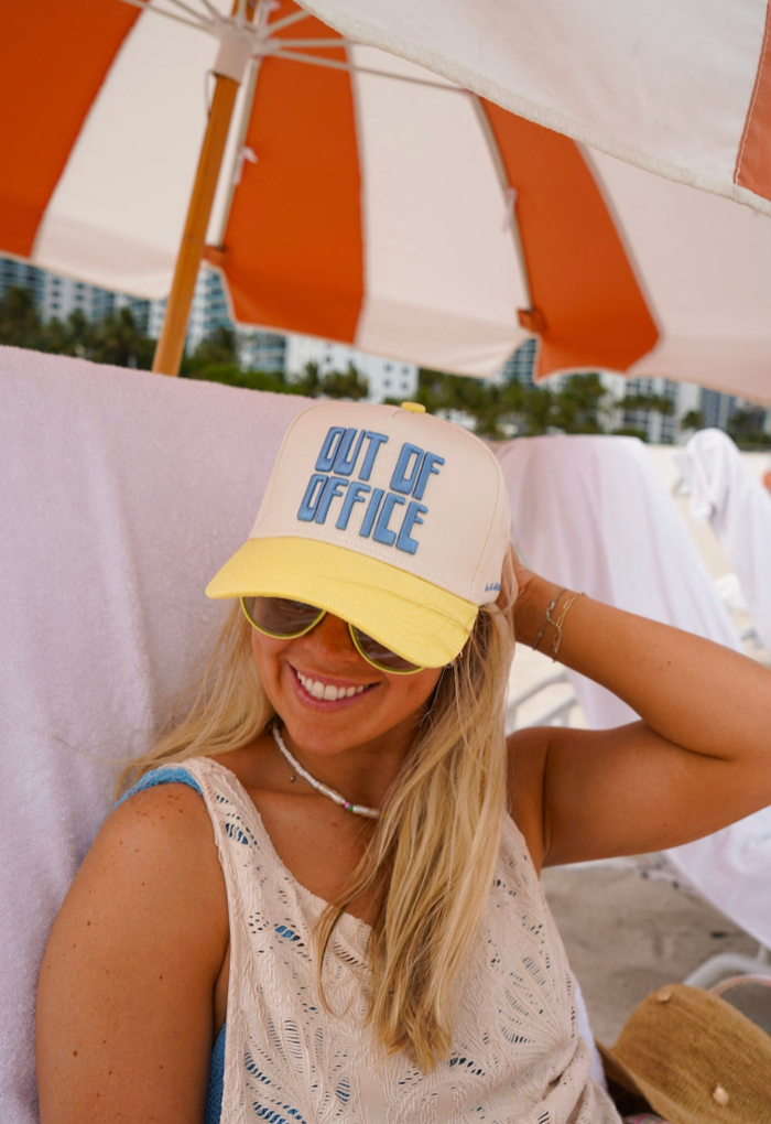 Out of Office - Butter Yellow Trucker Hat