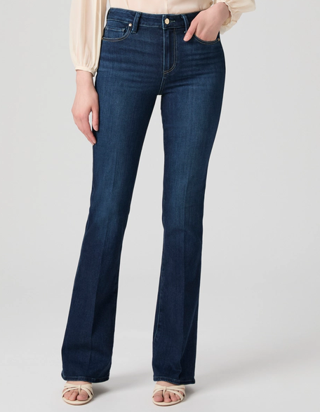 Paige High Rise Laurel Canyon Petite in Berlin
