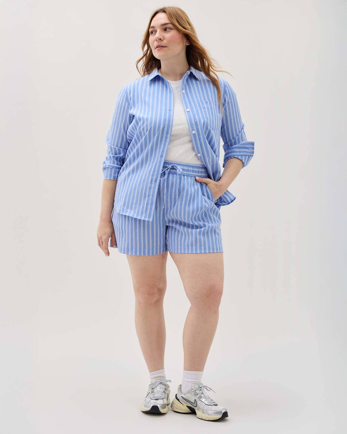 Richer Poorer - Palermo Short - Blue Stripe - BLUE STRIPE