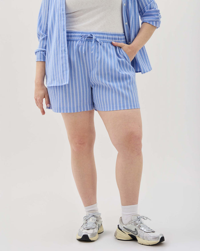 Richer Poorer - Palermo Short - Blue Stripe -