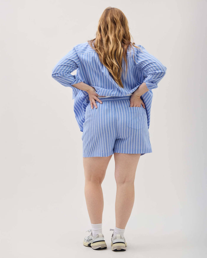 Richer Poorer - Palermo Short - Blue Stripe -