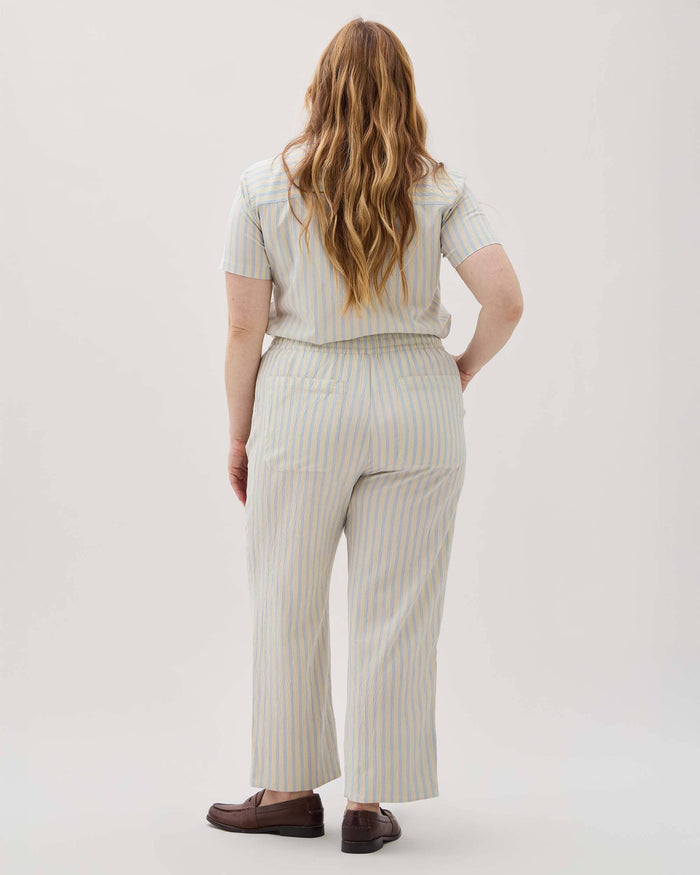 Richer Poorer - Palermo Street Pant - Vanilla Blue Stripe -