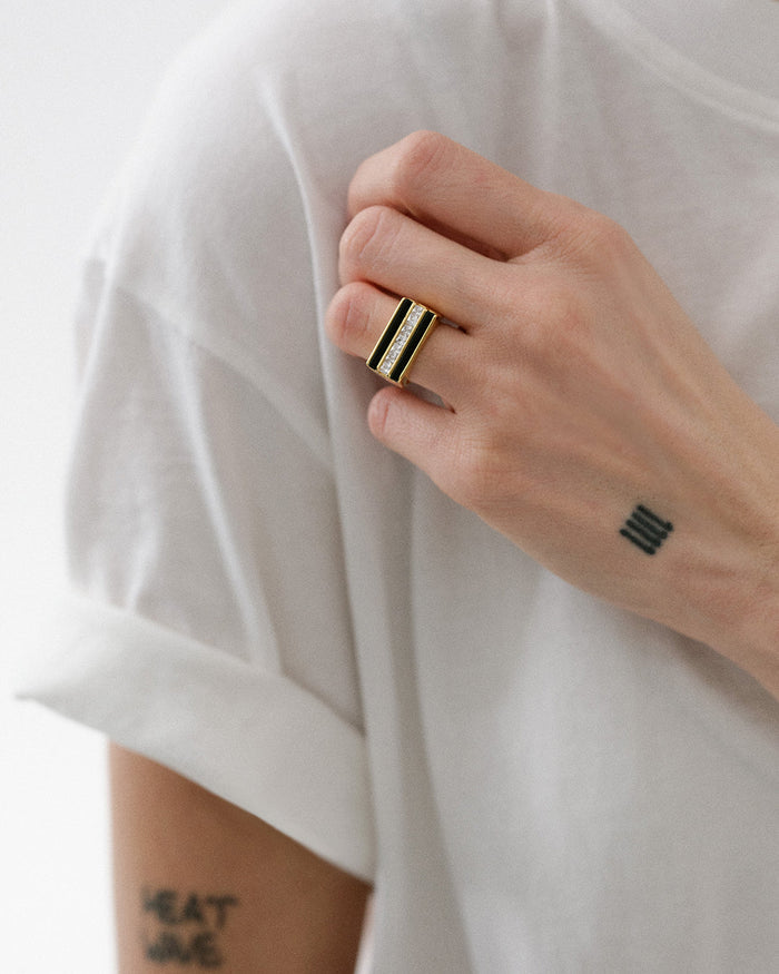 Luv Aj - Panini Ring - Onyx -