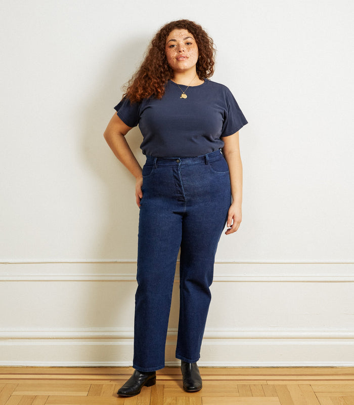 Loup - Parker Straight Leg Jeans - Dark Indigo -