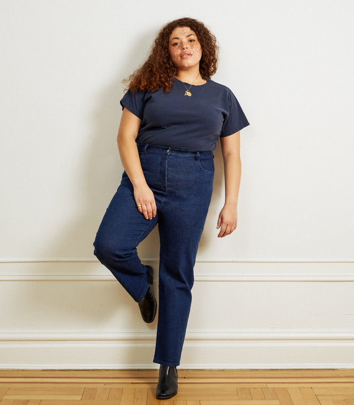 Loup - Parker Straight Leg Jeans - Dark Indigo -