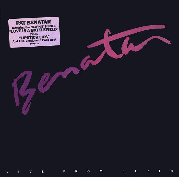 Pat Benatar - Live From Earth (LP) [US] 1st (Near Mint (NM or M-))