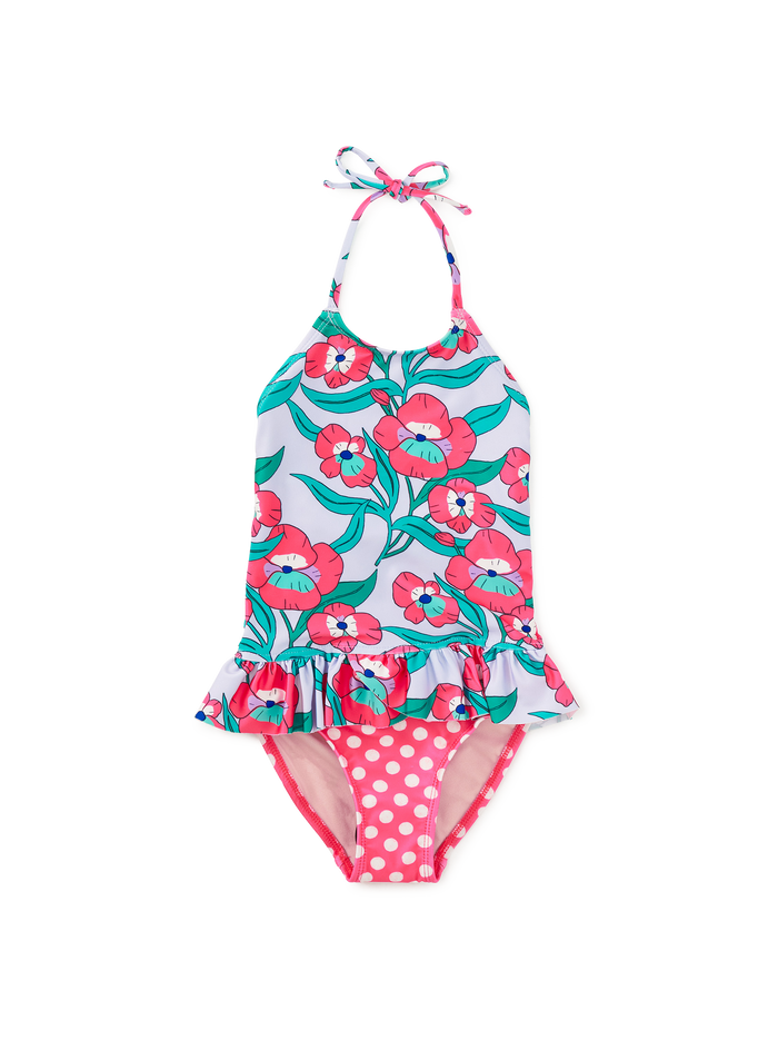 Peplum One-Piece Swimsuit