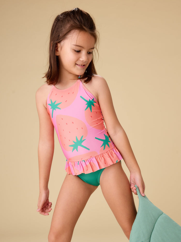 Peplum One-Piece Swimsuit