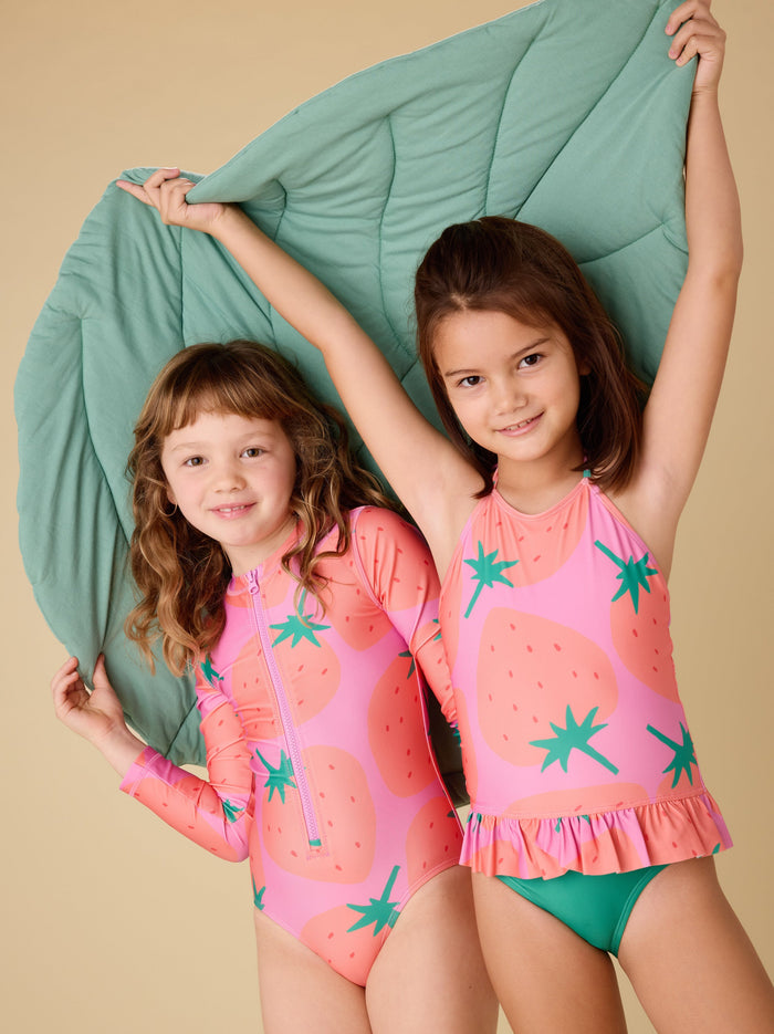 Peplum One-Piece Swimsuit
