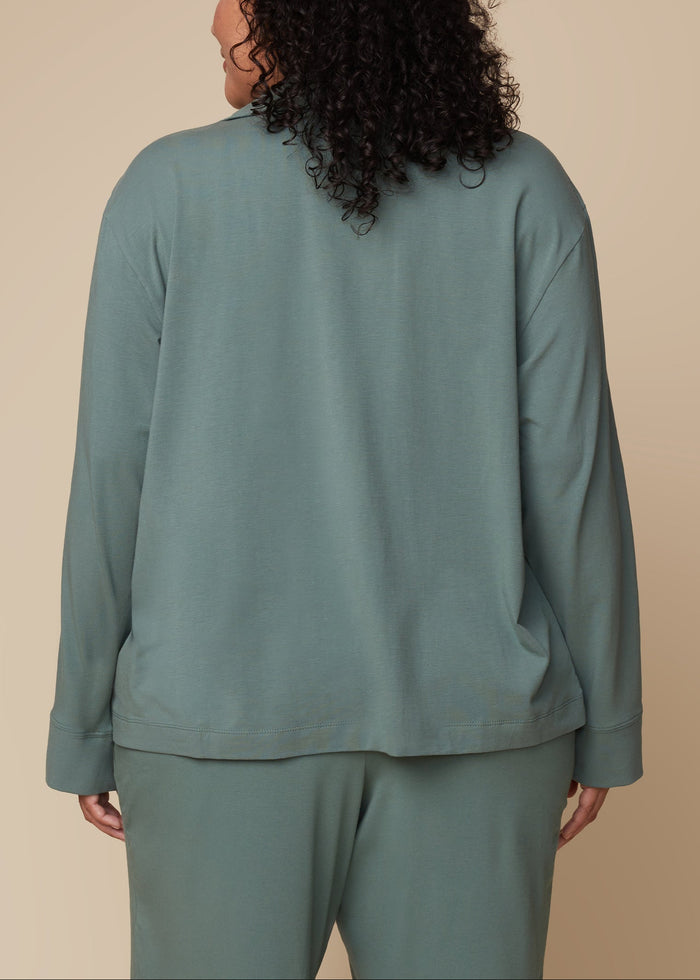 Harper Wilde - Perfect Pima Long Sleeve PJ Shirt - Rainforest -