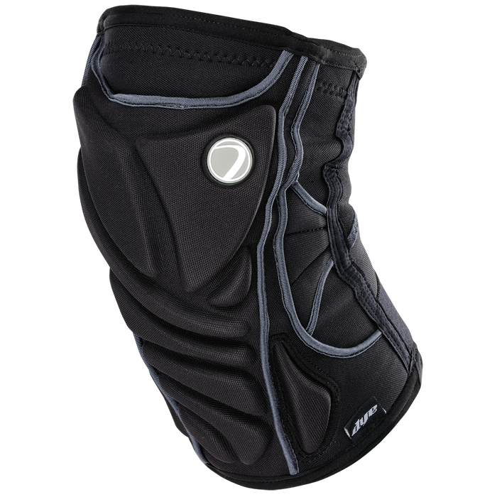 DYE Performance Knee Pads paintball protective gear – front view, studio shot