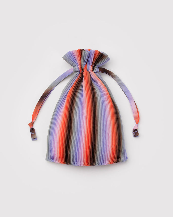 Baggu - Pleated Baggu - Gradient Stripe Poppy & Lilac -