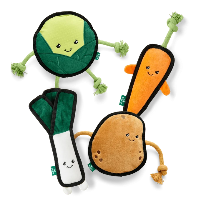 Plush Carrot Dog Toy