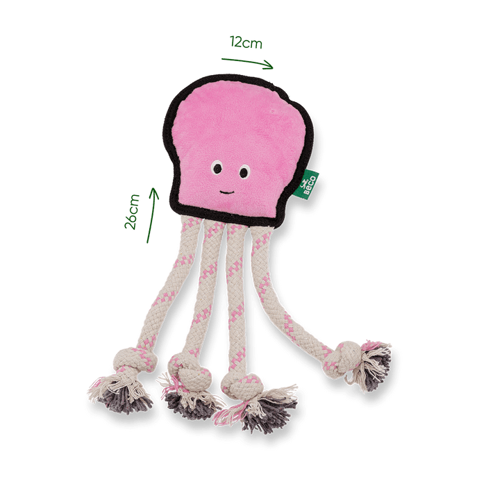 Plush Octopus Dog Toy