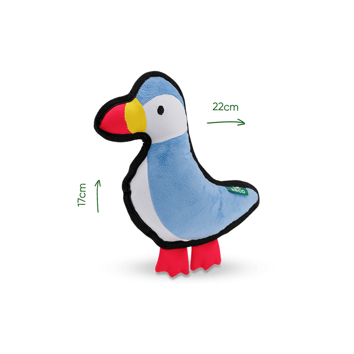 Plush Puffin Dog Toy