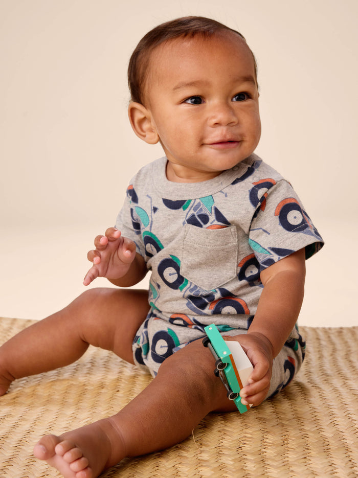Pocket Shortie Baby Romper