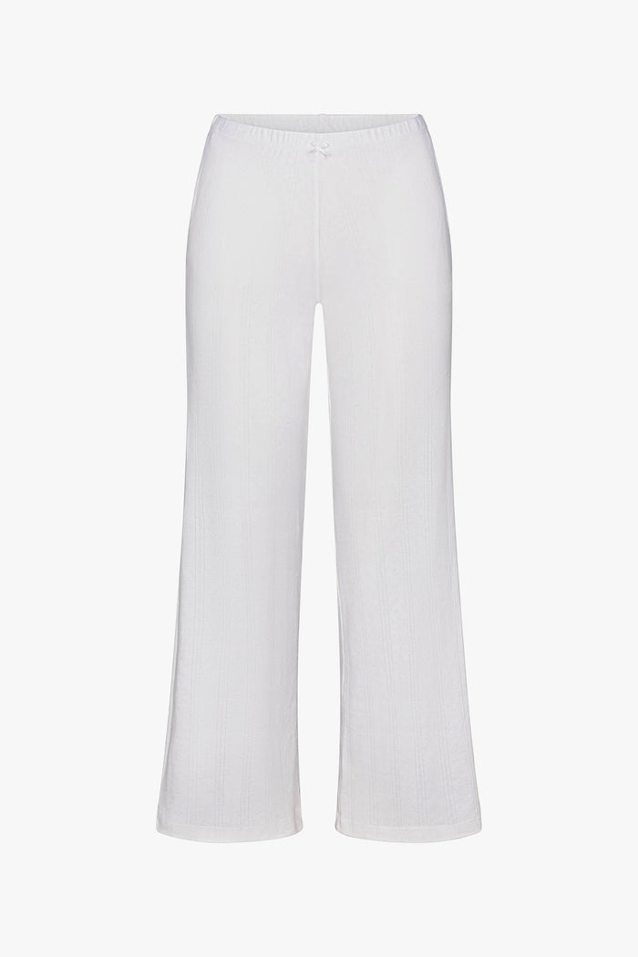 Rat Boi - Pointelle Easy Pant - Swan -