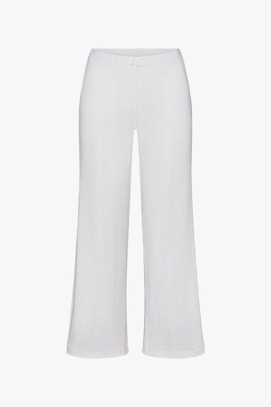 Rat Boi - Pointelle Easy Pant - Swan -