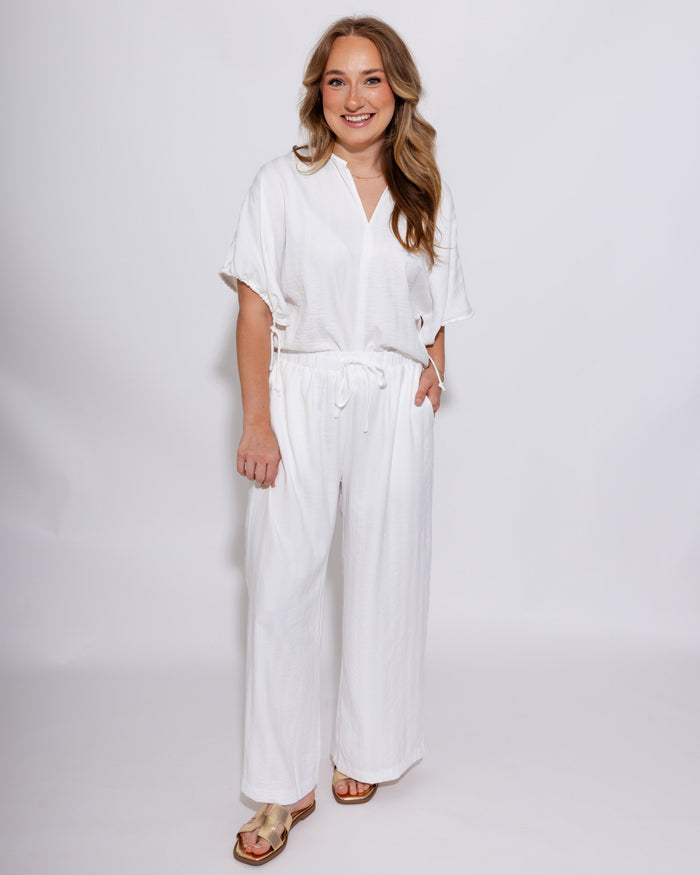 Polished White Stripe Set