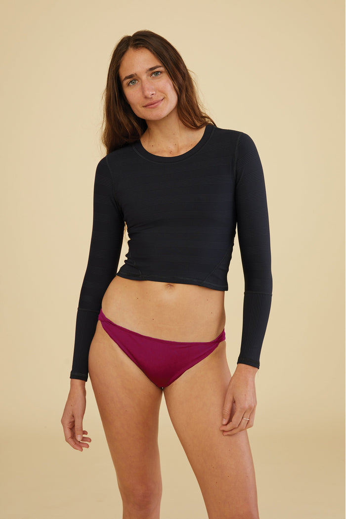 Pali Swim - Polo Bottom - Hibiscus