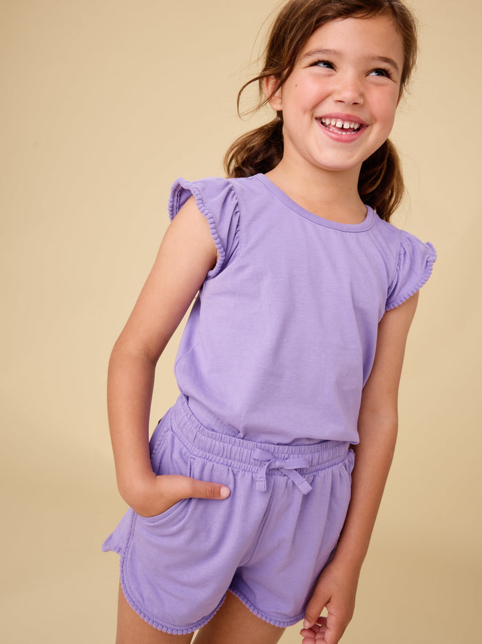 Pom-Pom Flutter Top
