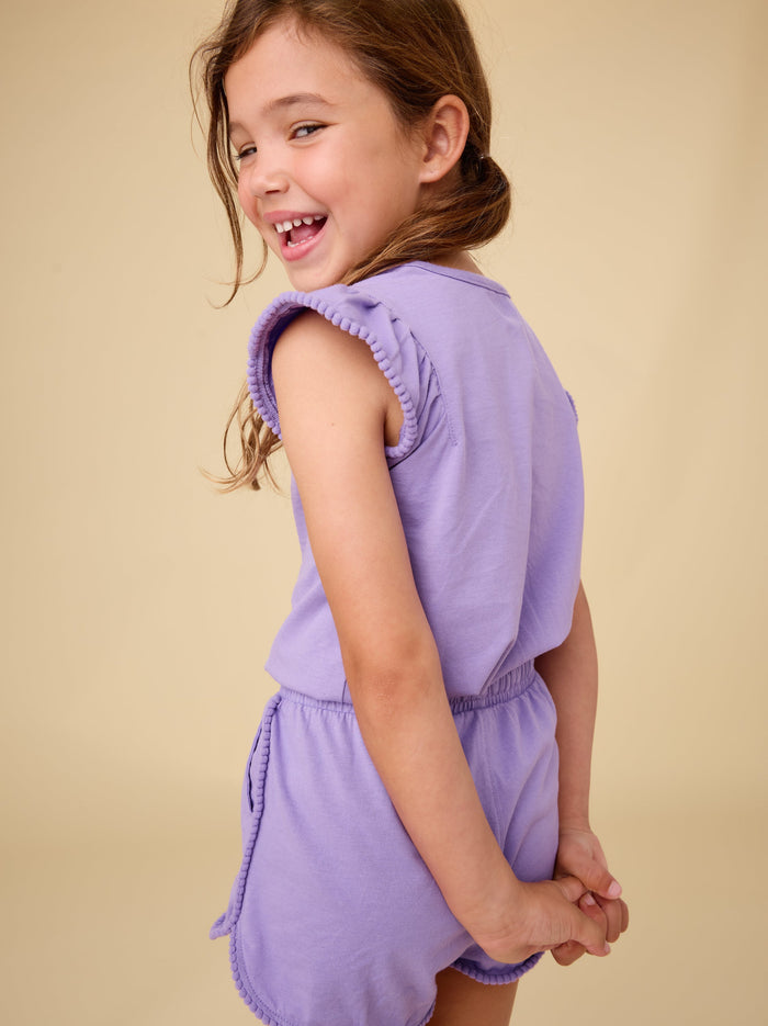Pom-Pom Flutter Top
