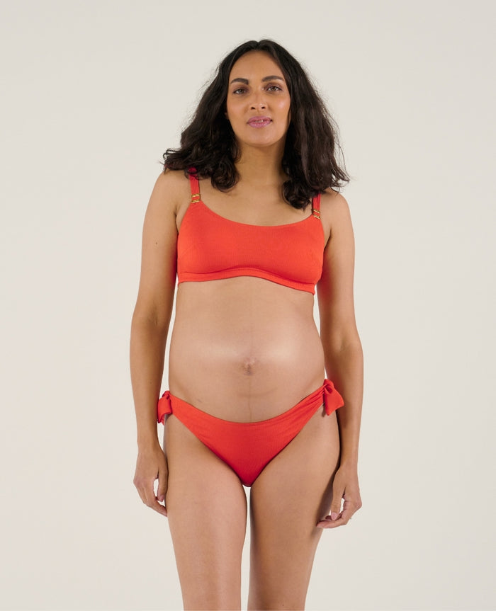 Porto Vecchio padded maternity bikini - Orange