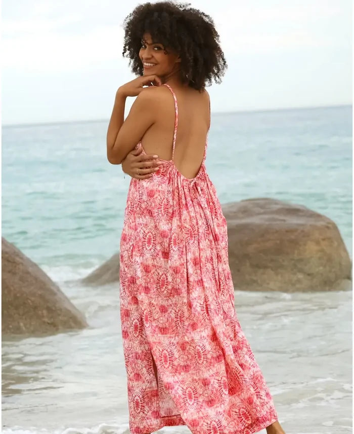 Pregnancy and nursing long dress Soleil corale
