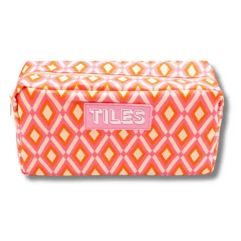 Diamond-Orange Tile Bag