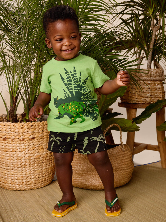 Printed Knit Shortie