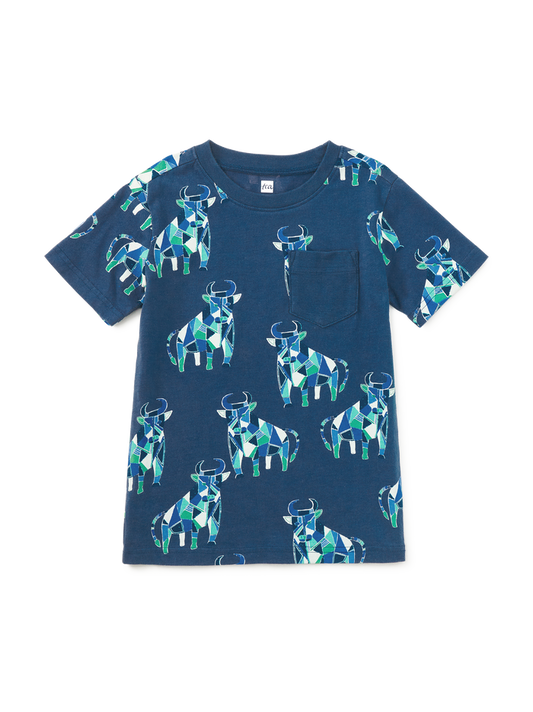 Printed Pocket Tee