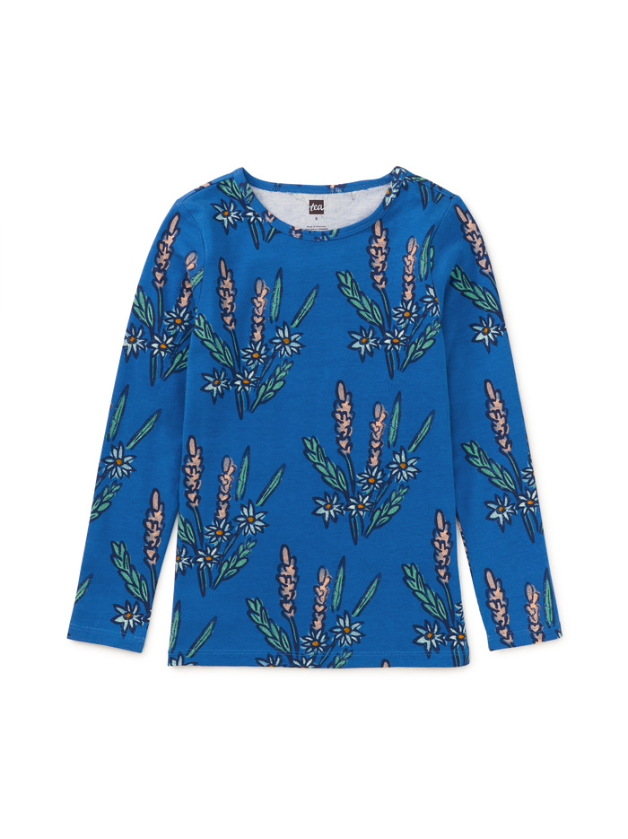 Printed Slim Long Sleeve Top