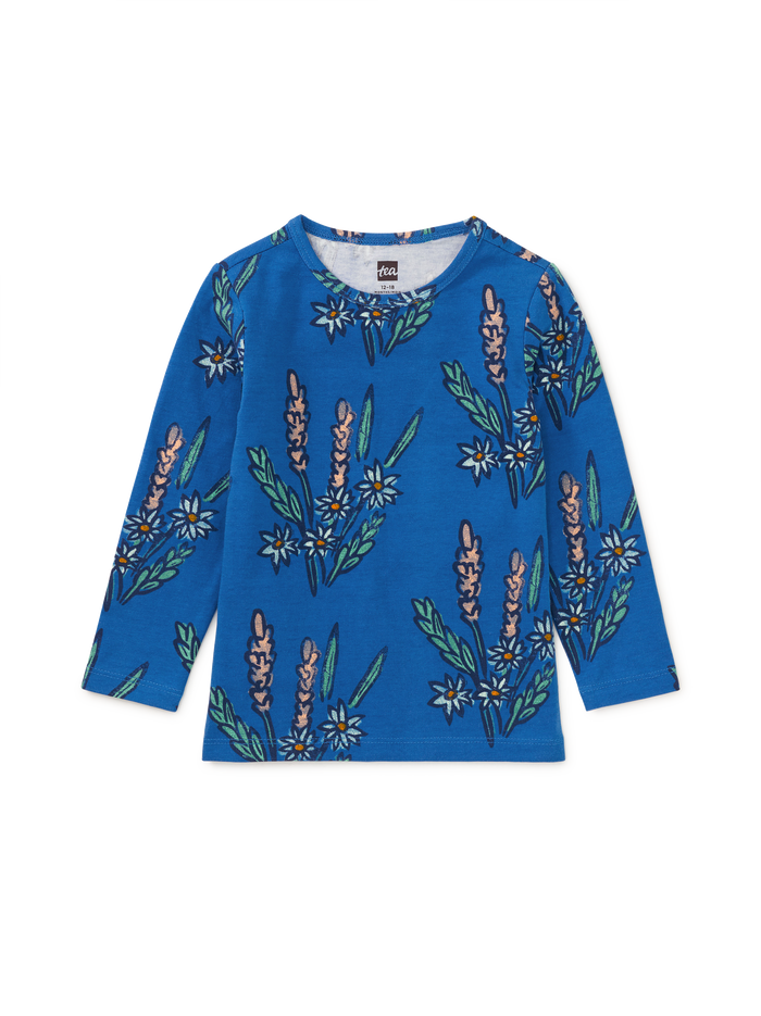 Printed Slim Long Sleeve Top