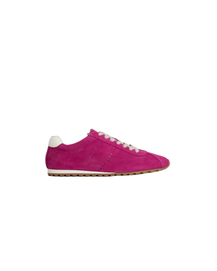 Priscilla Sneaker in Fuchsia Suede