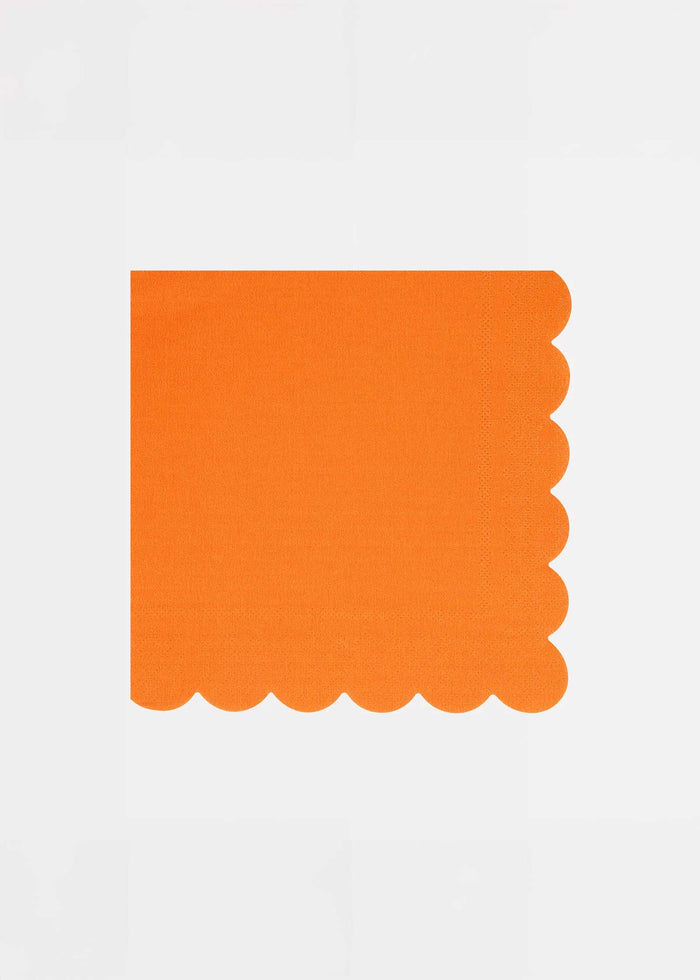 Meri Meri - Pumpkin Orange Large Napkins -