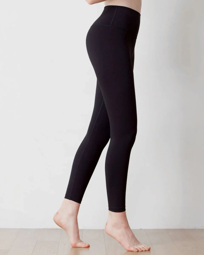 Quick Dry Athletic Leggings with 4-Way Stretch - Essential Ventiflo™ 26" High Waist Leggings - Allen-Fitness