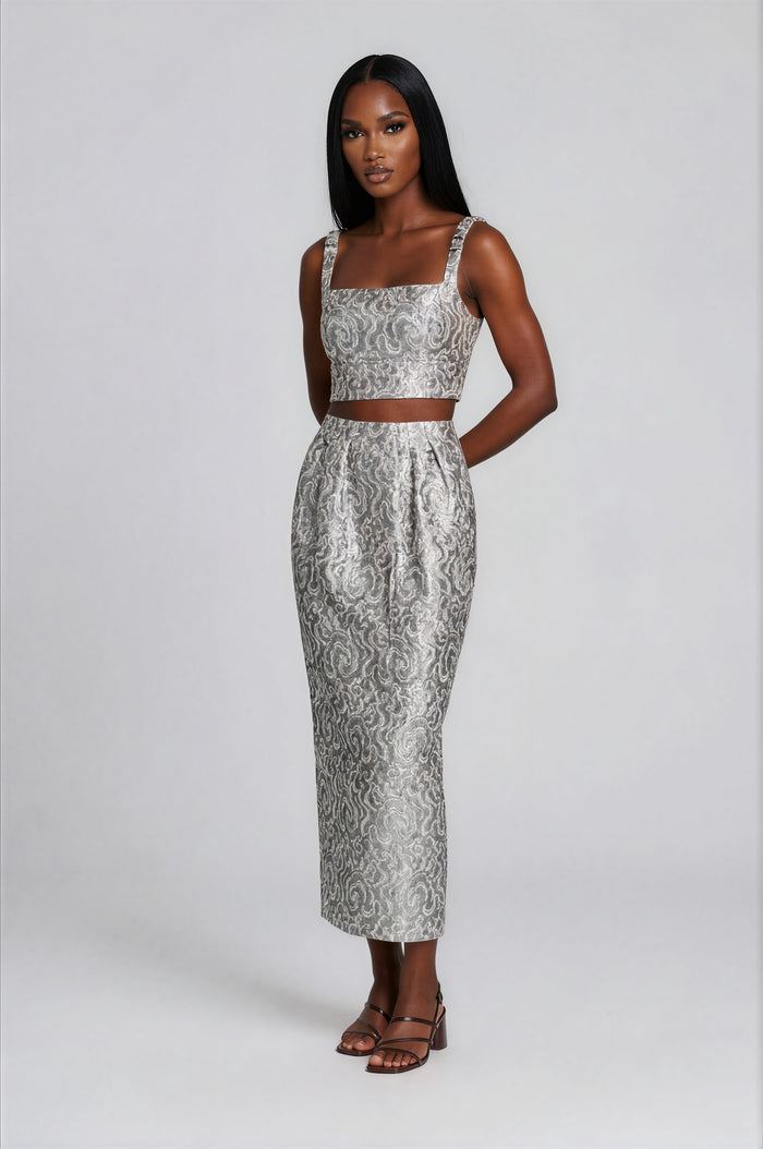 & Other Stories - Rae Skirt - Silver -