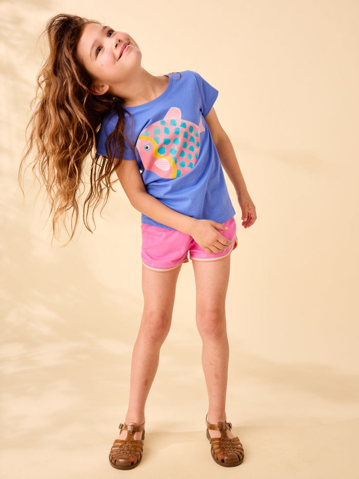 Rainbow Binding Track Shorts