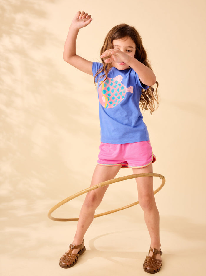 Rainbow Binding Track Shorts